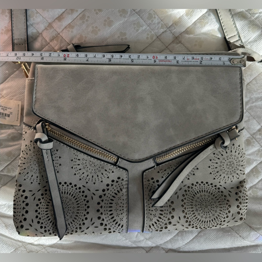Grey multi pocket crossbody bag - NWT - Picture 4 of 15